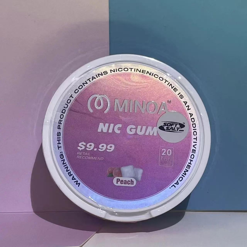 2025 New Minoa Nicorette Nic Gum 20 Pieces Per Can For Quit Nicotine_voghion.com