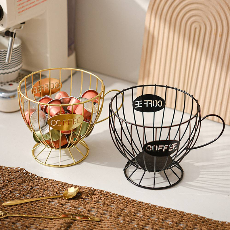 Decoração Woodbird Estilo Escandinavo Leve Luxo Prateleira para Armazenamento de Lanches e Doces Suporte para Mesa de Café Expositor para Cápsulas de Café_voghion.com