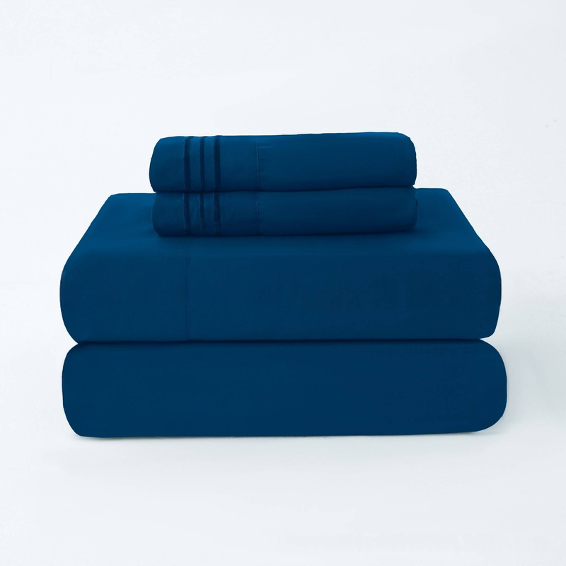 3/4PCs Polyester Bedding Set – Wrinkle-Resistant, Hypoallergenic, Soft & Breathable (Twin/Full/Queen/King, Multiple Colors & Patterns)_voghion.com