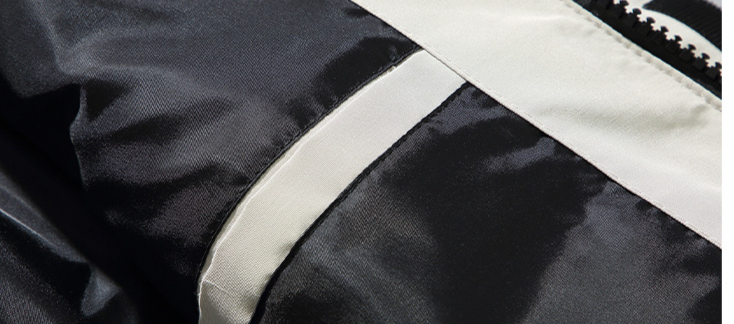 Men's Winter Hooded Puffer Jacket - Lightweight Quilted Coat With Stand Collar (280g Filling, S-4XL, Black/White/Red)_voghion.com