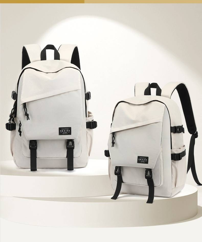 Unisex Backpack Waterproof Oxford Fabric Travel Bag With Laptop Compartment 15 Inch, Lightweight Durable For School College Work Commuting_voghion.com