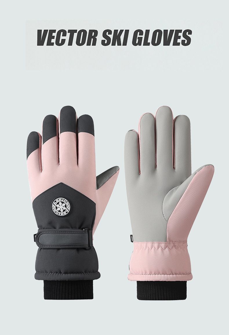 Women's & Men's Winter Ski Gloves - Waterproof, Windproof, Thermal Insulated With Fleece Lining For Snowboarding, Cycling & Outdoor Activities_voghion.com