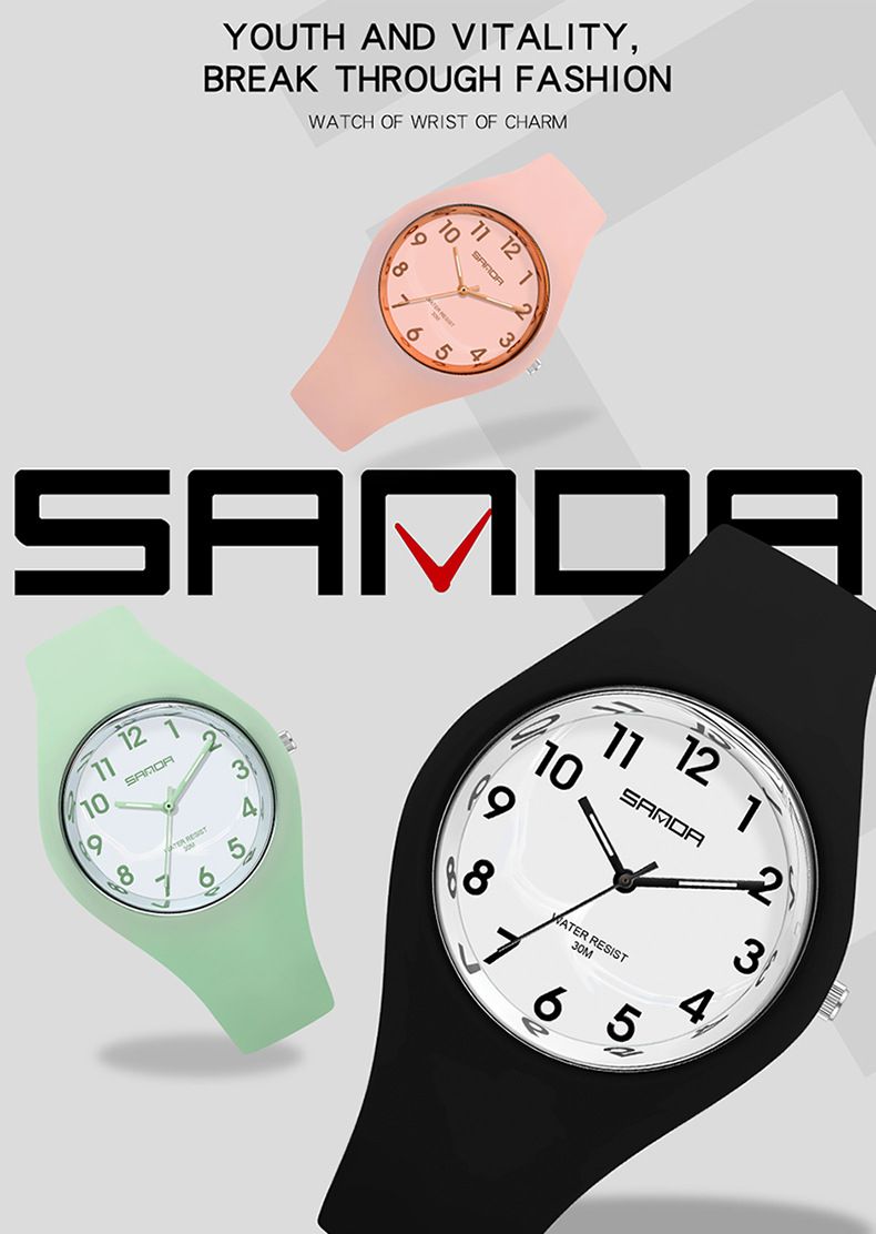 Orologio analogico digitale alla moda per uomo e donna - Orologio sportivo impermeabile con display LED, cinturino in silicone leggero, design alla moda_voghion.com