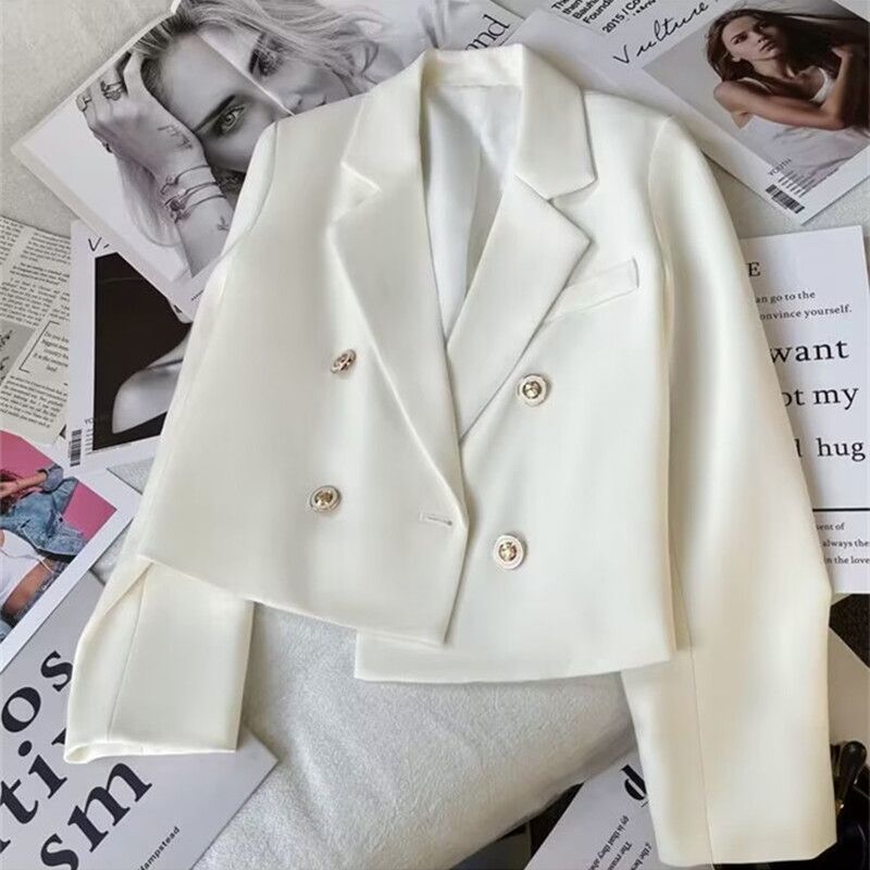2025s Short Jade Green Jacket For Women, Autumn 2025 New Item, Stature, Casual And Versatile Small Suit_voghion.com