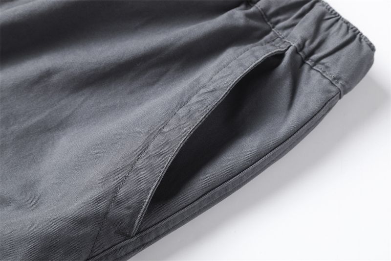 Men's Clothing Plus Size Elastic Waist Multi Pocket Overalls Casual Plus Fat Large Size Wide Leg Hip Hop Loose Cotton Spring And Autumn Long Pants_voghion.com