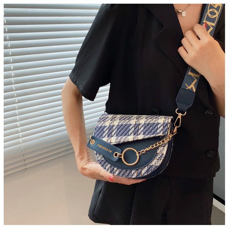 Niche super hot sell nieuwe alles-in-één damesmode brede schouderband enkele schouder crossbody mode zadeltas_voghion.com