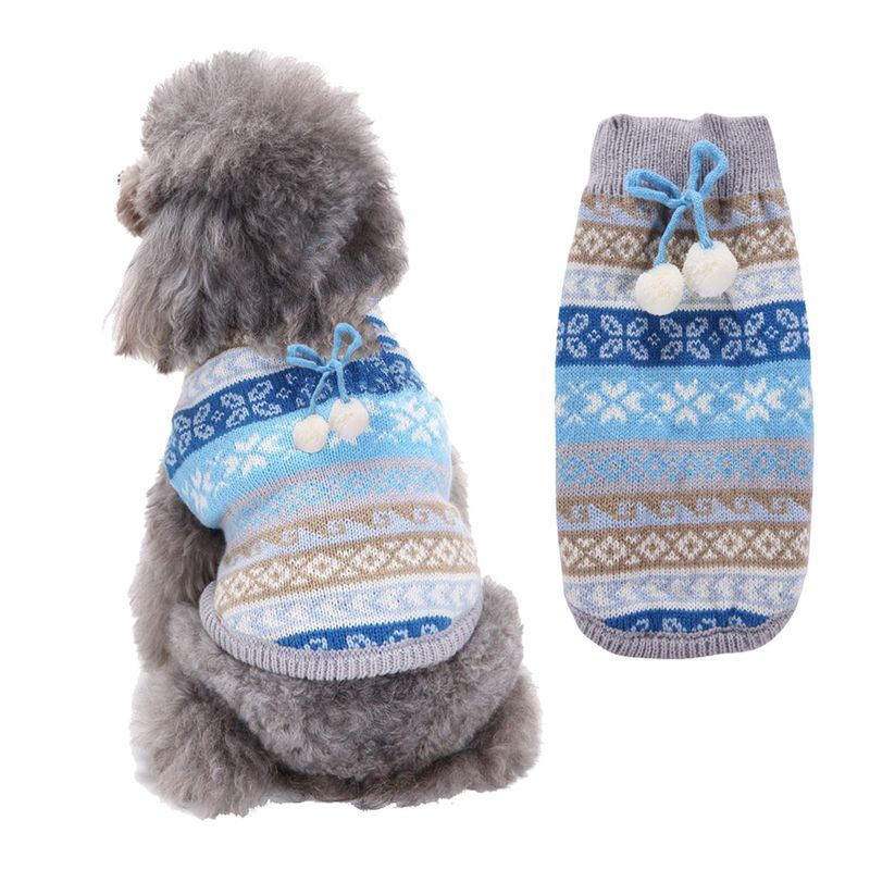Puppy Cat Sweater Christmas Pet Clothes Knitted Large Dog Autumn Winter_voghion.com