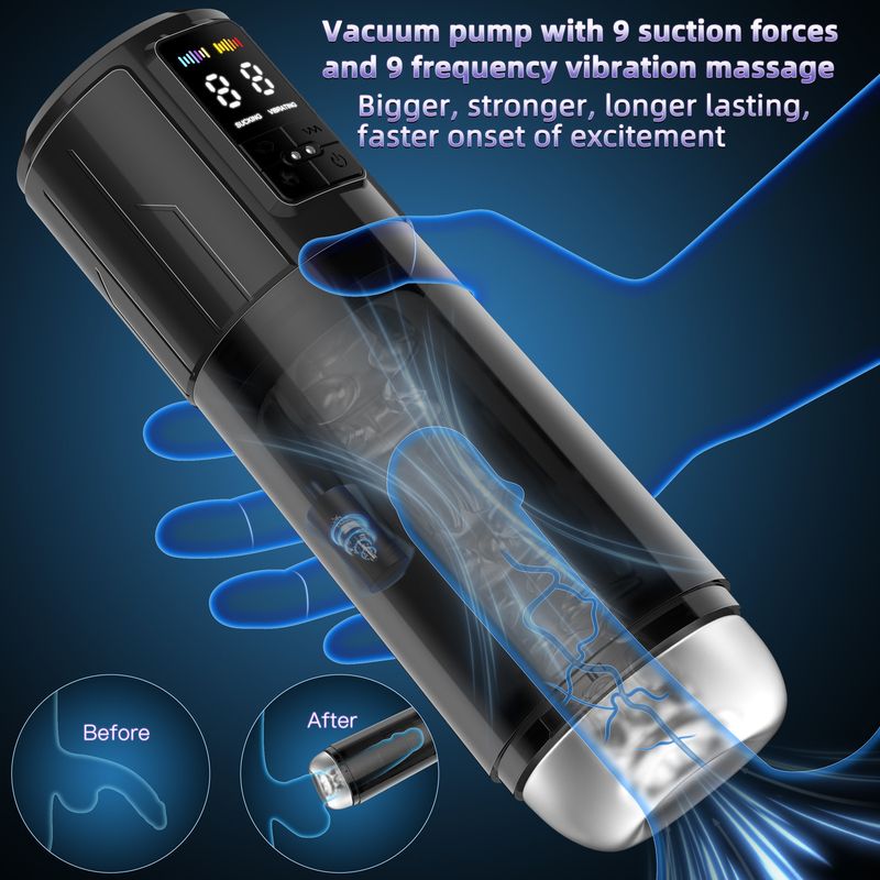 Masturbation Cup Electric Fully Automatic Masturbation Cup Male Masturbation Sucking Vibration Adult Sex Toys Male Aircraft_voghion.com