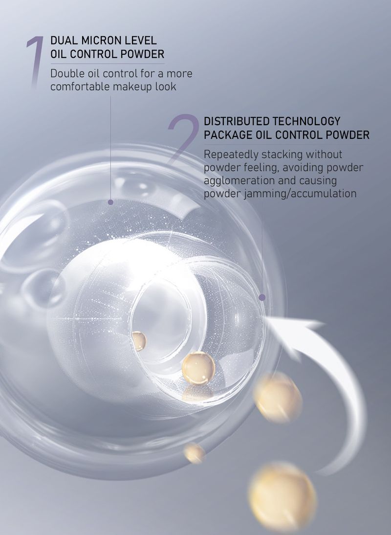 Puder MAFFICK Weiches Make-up-Puder für den Haaransatz, lang anhaltendes Make-up mit doppeltem Zweck, Ölkontrolle und kein Make-up_voghion.com