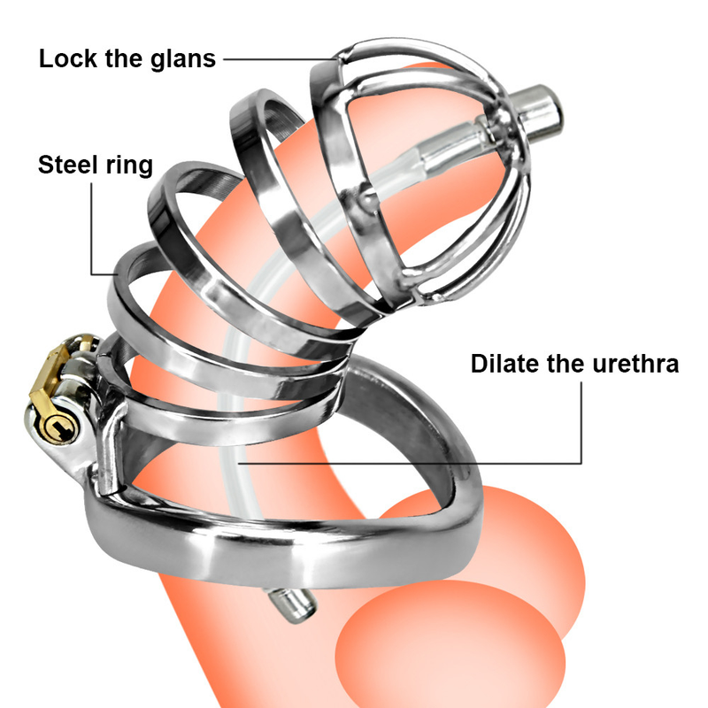 Logam Cincin Barang untuk Dewasa Mainan Seks untuk Pria Kesucian Kandang Merangsang Pembesaran Pria Mast_voghion.com