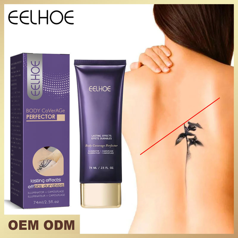 Corrector resistente al agua, cubierta corporal, cicatriz de tatuaje, marca de nacimiento, crema hidratante blanqueadora, reparación invisible_voghion.com
