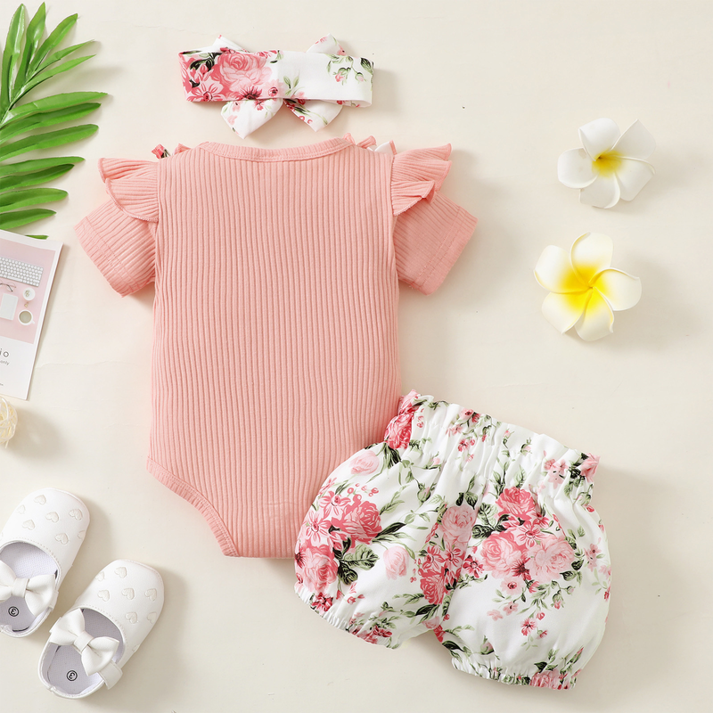 INS populære børnetøj AliExpress bedst sælgende pit bomuld og printede shorts med bælte mode stil_voghion.com