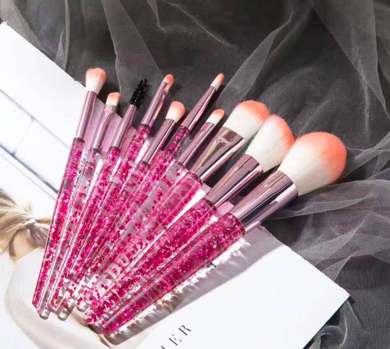 10 pennelli per il trucco Set di pennelli con manico in polvere Pennello Strumenti per il trucco 10 pennelli per il trucco Trucco per occhi con polvere di cipollotto_voghion.com