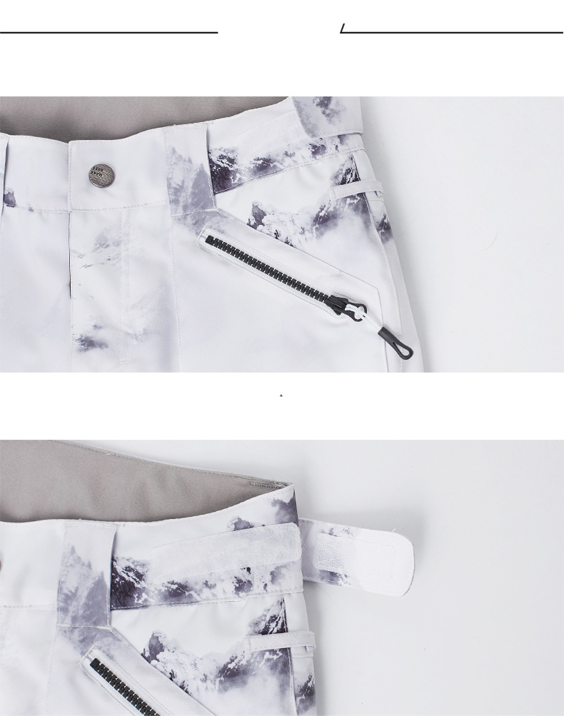 Pantaloni da sci da donna Pantaloni da snowboard slim antivento, impermeabili, caldi e traspiranti_voghion.com