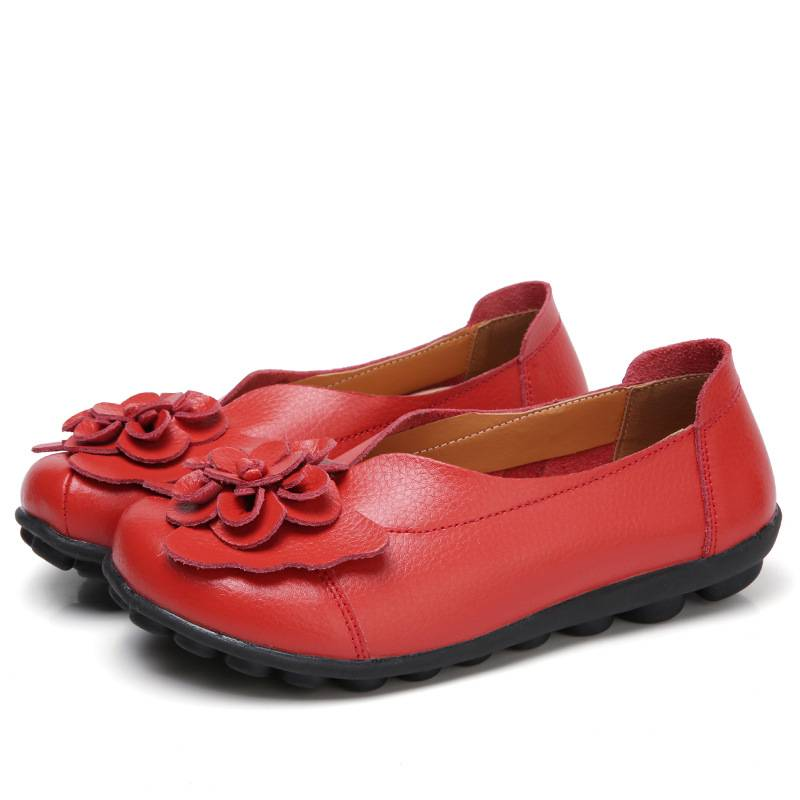 Spring/Summer Flower Comfortable Bean Women's Shoes Flat Women's Singles Shoes_voghion.com