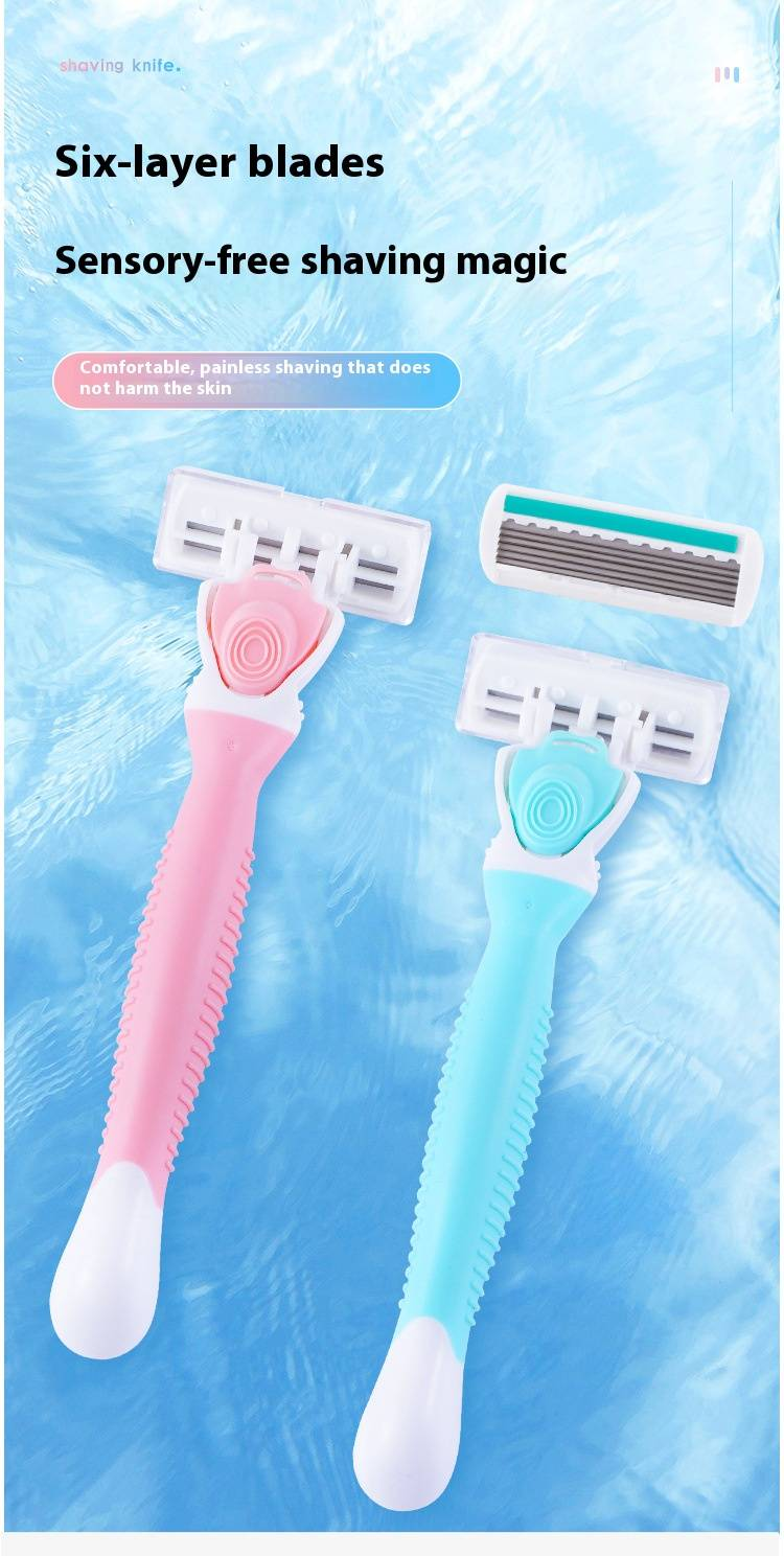 Women's Hair Trimmer For Bikini, Underarms & Legs - Reusable Stainless Steel Razor With Ergonomic Handle - Painless & Smooth Shaving_voghion.com