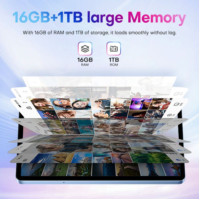 The Latest 11 Inch 5G Android 15 Tablet In 2025, 16GB+1TB, 48+108MP, 8800mAh, 1440*3200,With A Shell, No Power Touch Pen, Keyboard_voghion.com