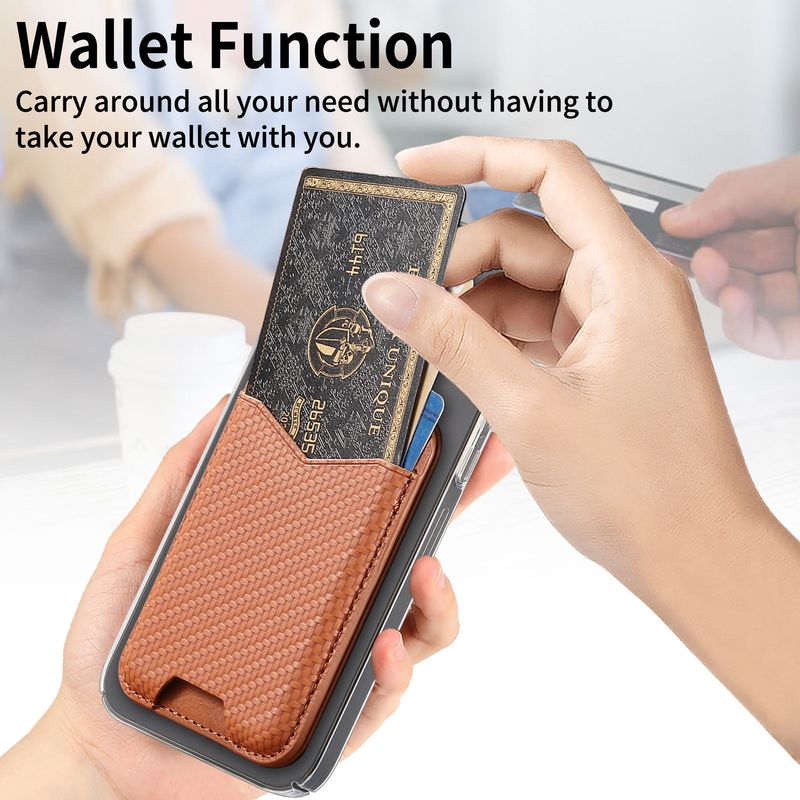 TechGlobe Universal Back Sticker Phone Holder Card Case A-shaped Stand Multi-card Storage Function Gift Pack Adhesive Wholesale_voghion.com