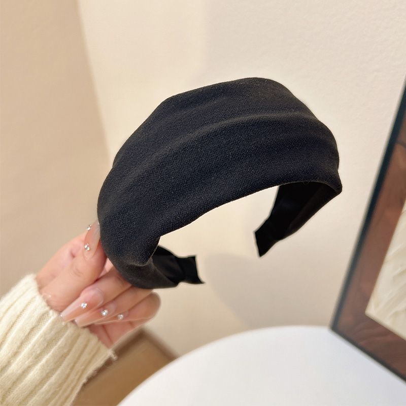 Fascia per capelli autunno inverno 2025 con tesa larga e snellimento del viso, nuova fascia per capelli alta con teschio, fascia per capelli alla moda di alta qualità_voghion.com