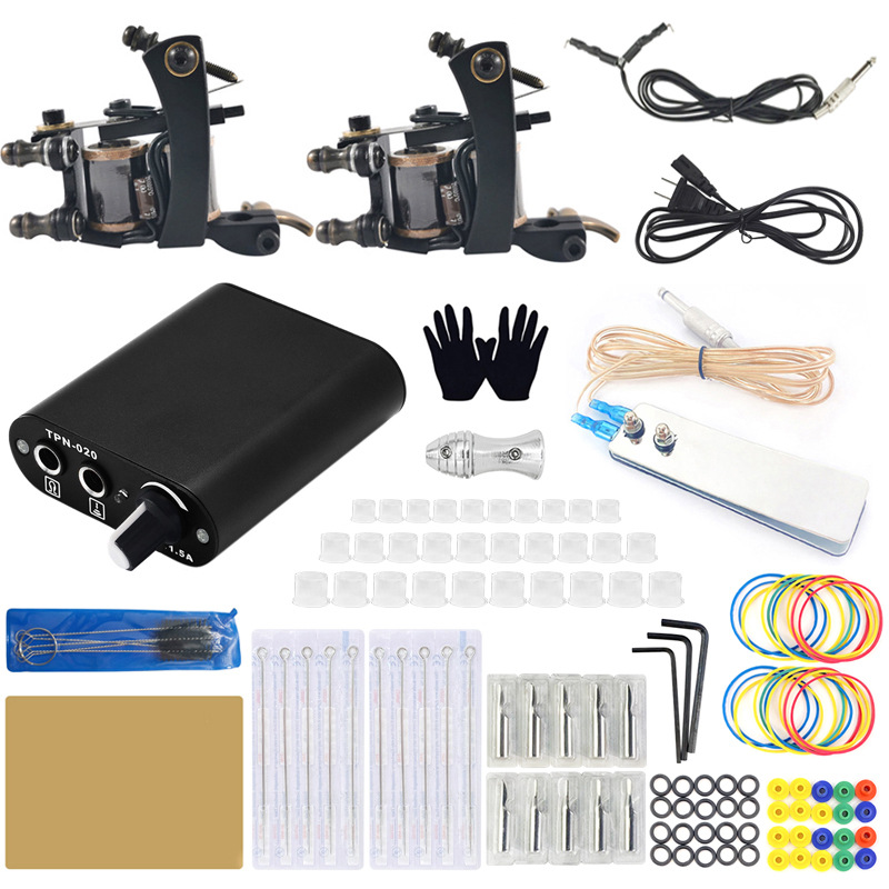Set di macchine per taglio e miscelazione doppia T602 Attrezzatura per tatuaggio Ou Liang_voghion.com