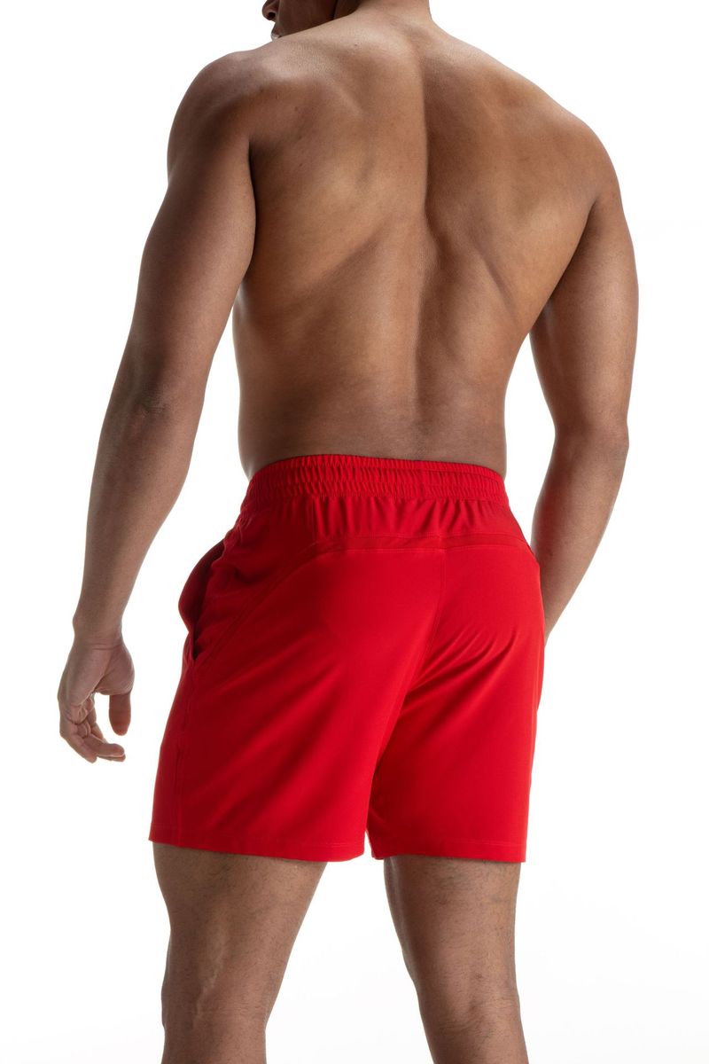 Men's Mesh Panel Running Shorts - Quick-Dry & Breathable For Gym Basketball & Outdoor Workouts (Black/White)_voghion.com