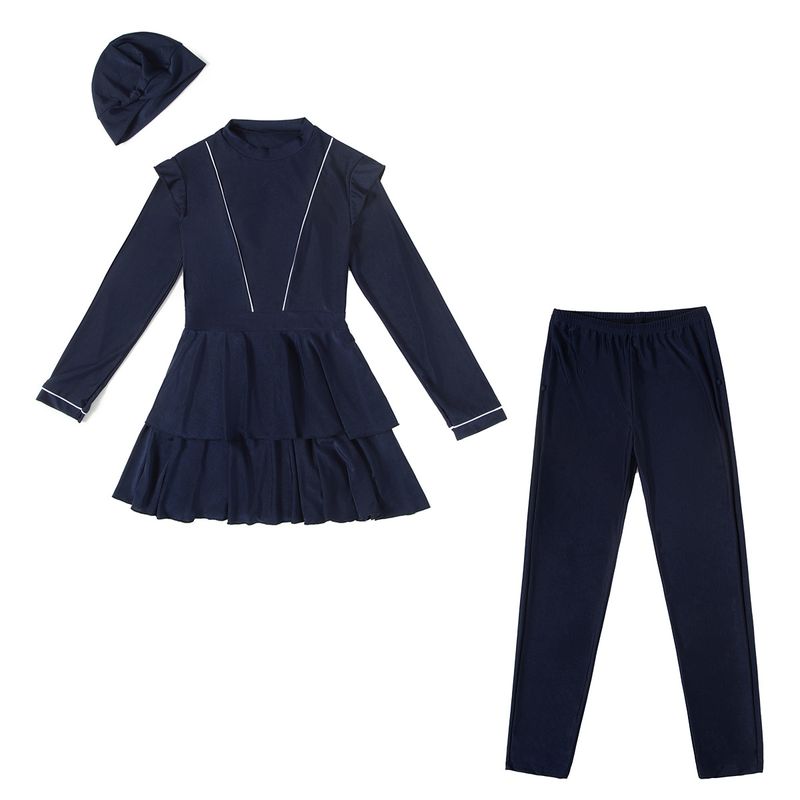 Muslim Swimwear Swimsuit Conservative Swimsuit Dress-style Sunscreen Hot Spring_voghion.com