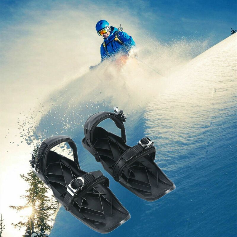 Mini Third Generation Outdoor Snow MiniSki Skates Lightweight Wear-Resistant Integrated Ski Shoes_voghion.com