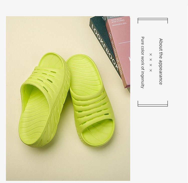2023 Waterproonti-Skid Shock Absorption Pure Color Couple Slippers_voghion.com