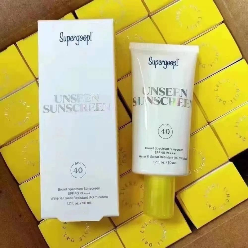 Supergoop Primer Make up Product spf40 Unseen Sunscreen Broad Spectrum Glowscreen Sunscreen Face Body Makeup Free Shipping 50ml_voghion.com