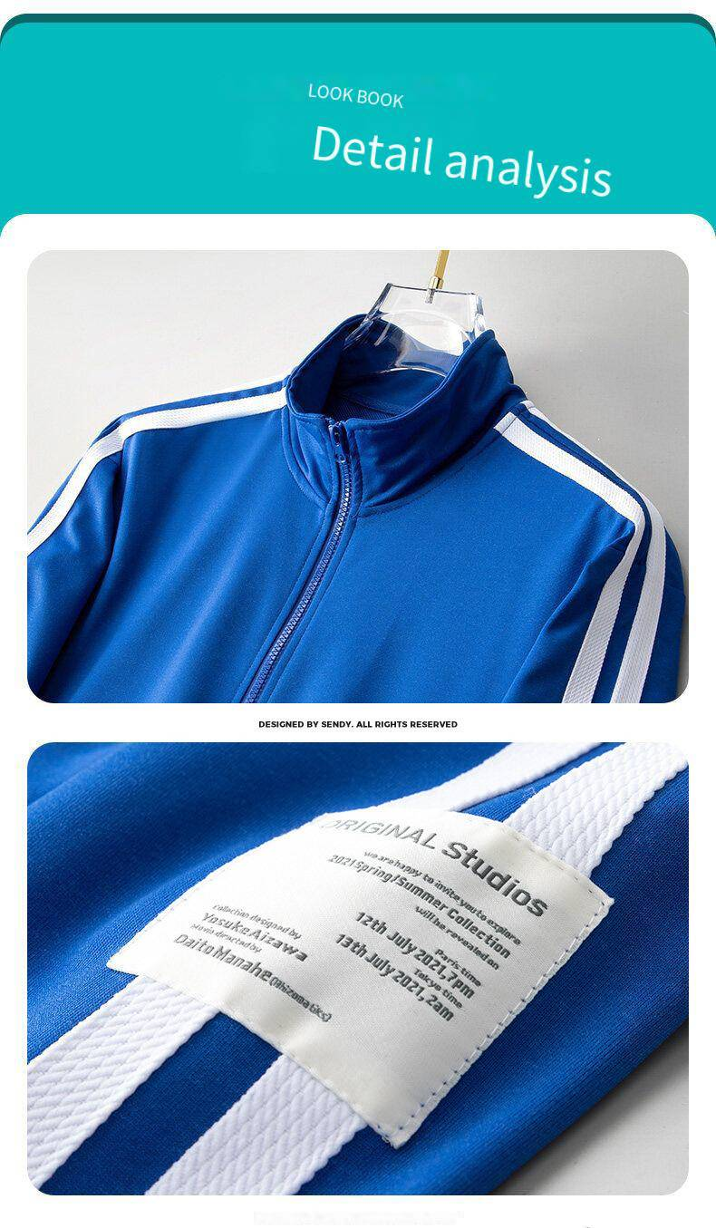 Casual Sports Two-piece Men's Sweater Pants Trendy Teen Cardigan Fashion Suit_voghion.com