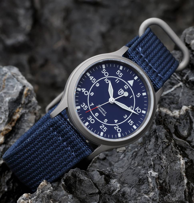 BERNY Titanium Watches For Men Unisex Military Sport Nylon Strap Luminous Analog Quartz Field Watch 5ATM Waterproof Army Tactical Casual Wristwatch_voghion.com