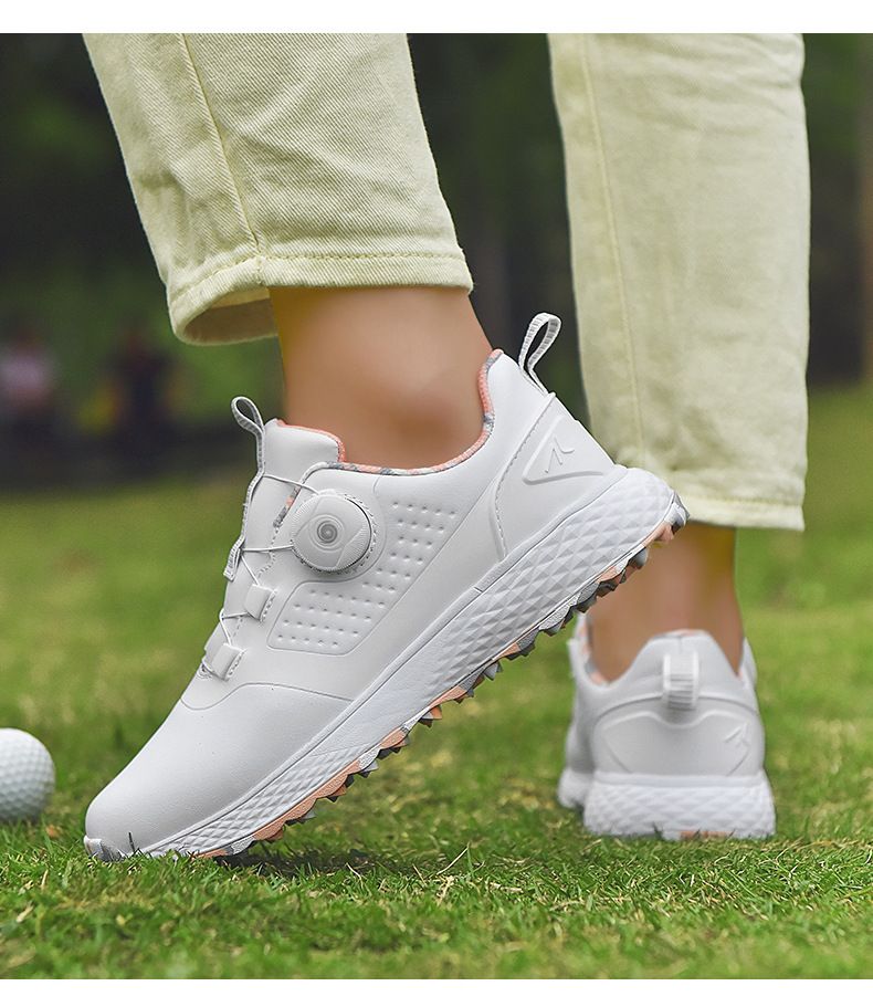 Golf Shoes For Men And Women With Waterproof Rotating Buttons, Couple's Golf Shoes, Casual Sports Shoes_voghion.com