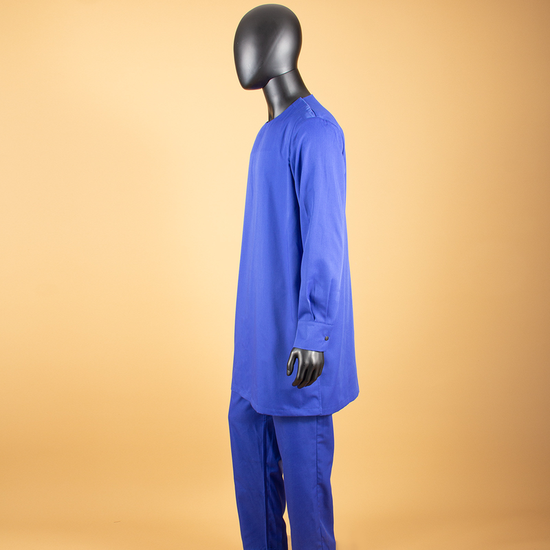 Männerkleeder Afrikanesch ethnesch eenfaarweg Kotteng Männer Casual Jackett + Hosen + Mantel_voghion.com