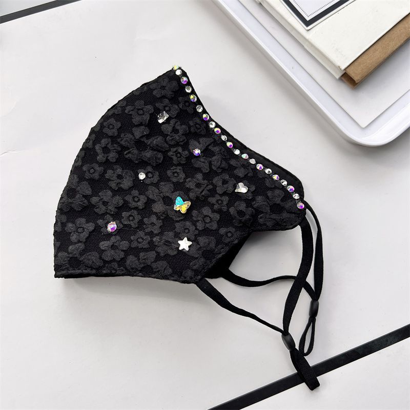 Maschera a forma di fiore tridimensionale da donna, in caldo cotone ispessito, nuova, lavata e aggiustata_voghion.com