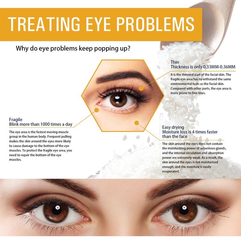 EELHOE Rice Original Serum Black Circle Bag Wrinkle Care Eye Moisturizing Cream_voghion.com