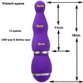 12 velocità vibratore del coniglio giocattoli del sesso donna bacchetta magica vibratori del punto G per le donne stimolatore del clitoride Gode Vibran_voghion.com