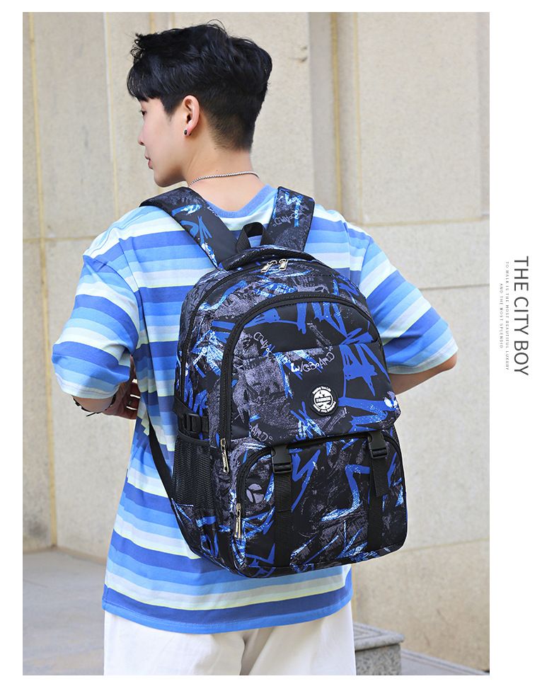Backpack Trendy Junior And Senior High School Student Backpack Fashion Camouflage Travel Large Capacity Computer Backpack_voghion.com