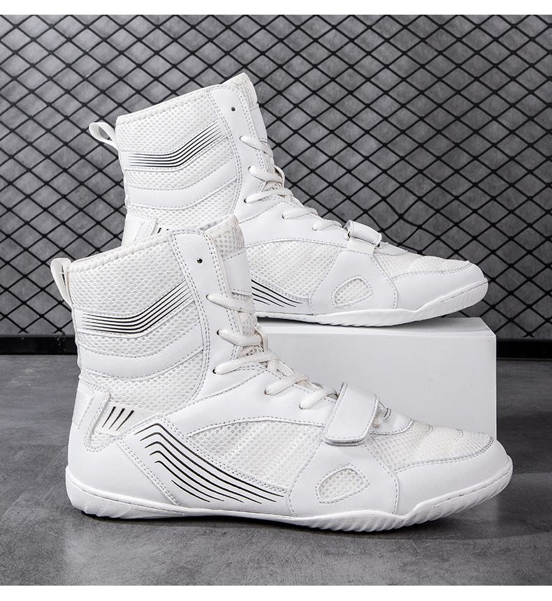 Chaussures de boxe unisexes, antidérapantes et antichute, pour entraînement au combat, légères et résistantes à l'usure_voghion.com