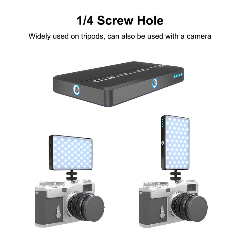 PULUZ 2500K / 9000K 120 LEDs Transmissão ao vivo Vídeo LED Luz Fotografia Beleza Selfie Luz de preenchimento com filtros de 6 cores comutáveis (preto)_voghion.com