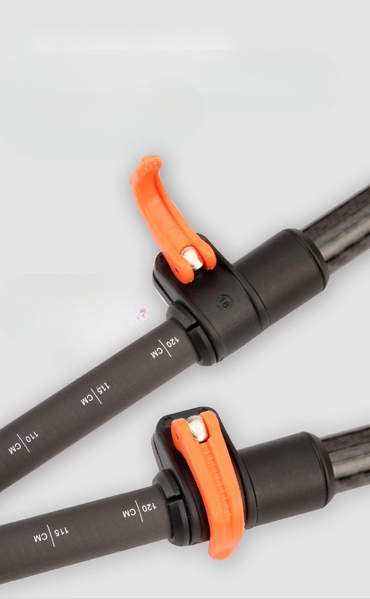 3K Fiber Trekking Pole Ultra-Light Portable Extra Thick Special Telescopic Outdoor Climbing Carbon Walking Stick For_voghion.com