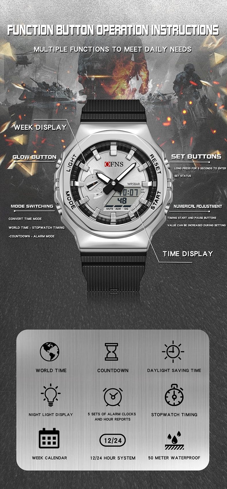 OFNS Top Brand G Style Digital Watches Men Chronograph Sports Clock Luminous Date Week Waterproof Analog Quartz Men Wrist Watch_voghion.com