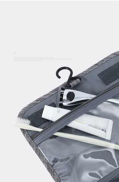 Oxford-stoff menn forretningsbærbar oppbevaringspose toalettartikler organizer dame kosmetikkveske vanntett hengende reisevaskepose_voghion.com