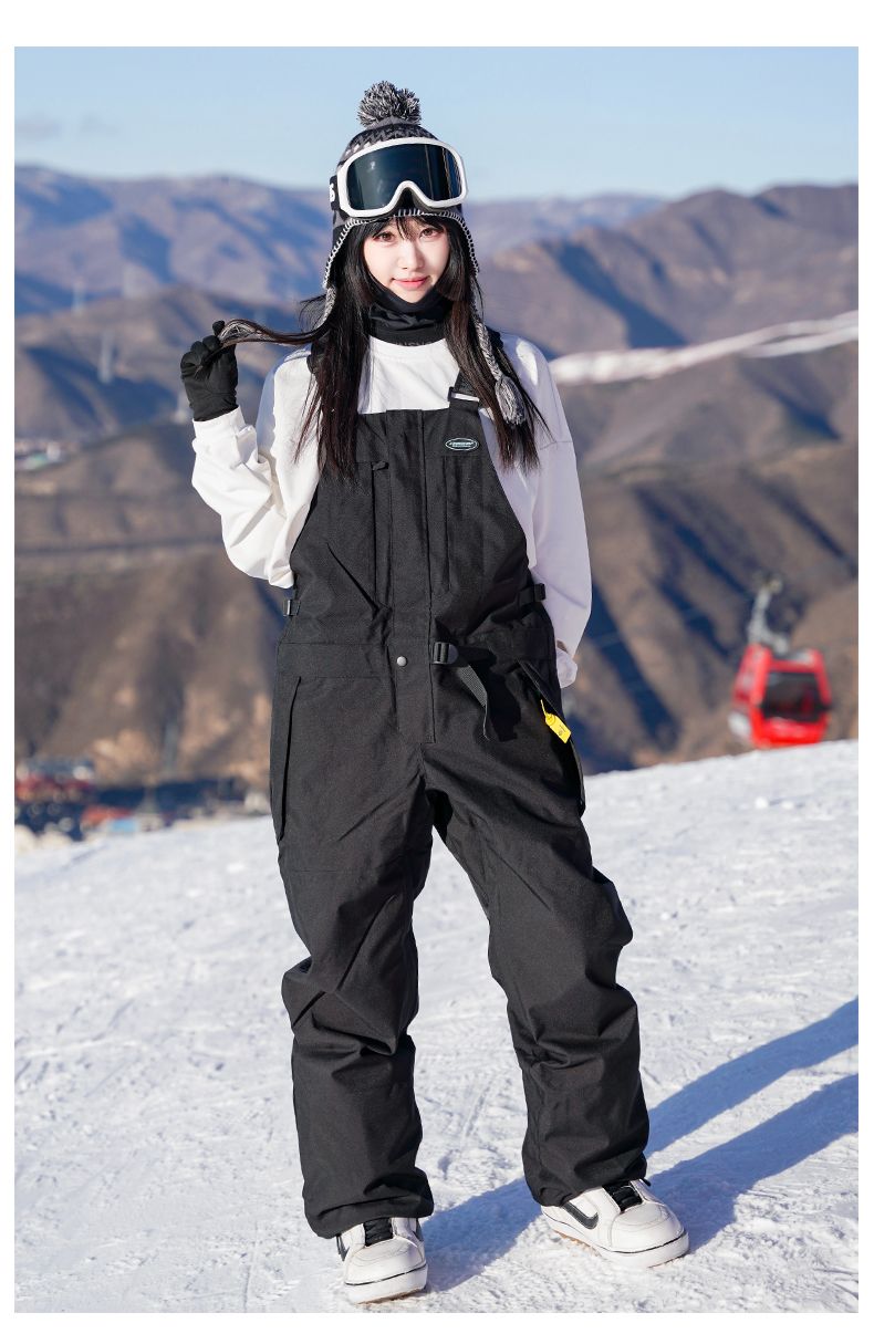 Snow Women's Slim Fit Ski Suit One-Piece Overalls Waterproof Windproof Warm_voghion.com