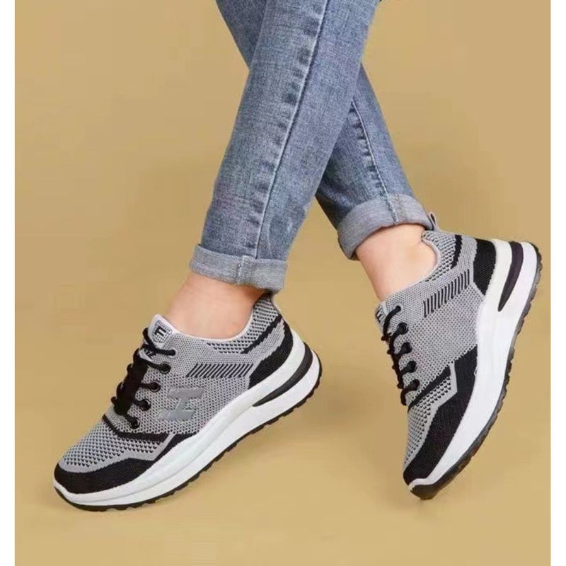 Spomladi in poleti novi ženski modni športni mrežasti zračni tekaški copati Flyknit_voghion.com