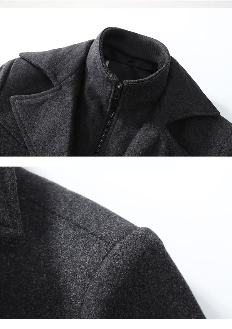 Men's Clothing Coat Men Business Casual Fashion Men's Thick Warm Oversized Men's Trenchcoat_voghion.com