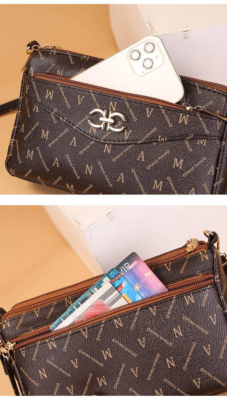 Borsa di design da donna di nuova tendenza borsa da donna Moda signora di mezza età madre confezione a tracolla per cellulare piccola borsa quadrata_voghion.com