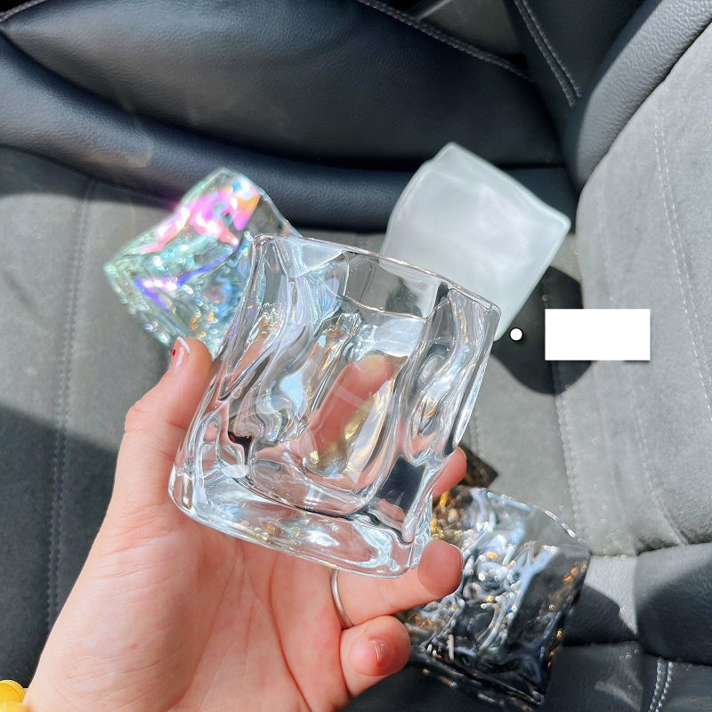 „Twisted Cup“ Interneto įžymybių origami taurė Spalvinga viskio taurė „Alien Cup Glass ins High Value“_voghion.com