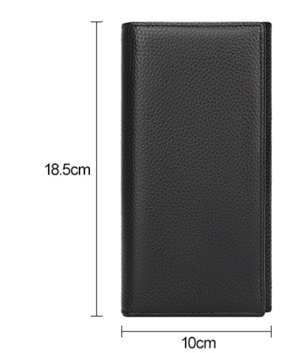 Casual men's leather wallet head layer cowhide long multi-card position large capacity clutch bag leather wallet_voghion.com