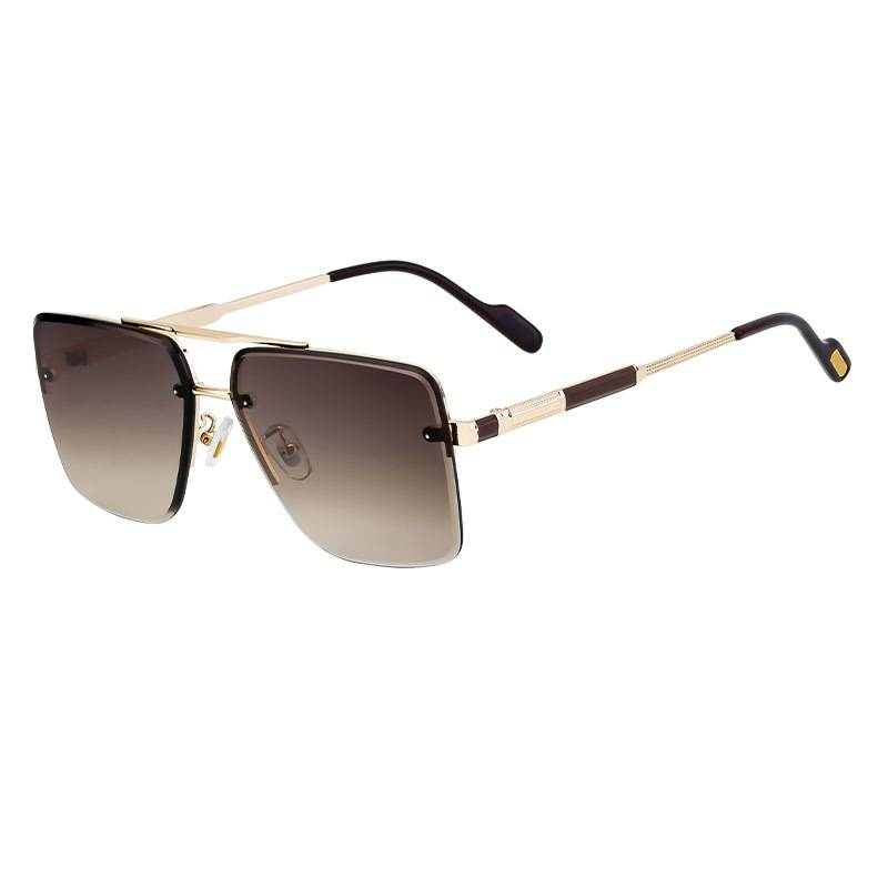 2025 Uudet eurooppalaiset ja amerikkalaiset muoti puolikehykselliset aurinkolasit miesten aurinkosuoja-aurinkolasit_voghion.com