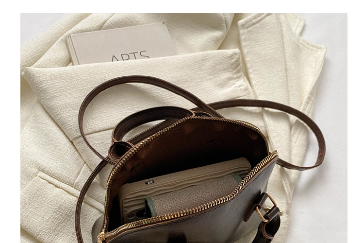 Doctor Bag Popular Simple Winter Retro Casual New Style Fashion Western Style Texture One Shoulder Crossbody Shell Women's Bag_voghion.com